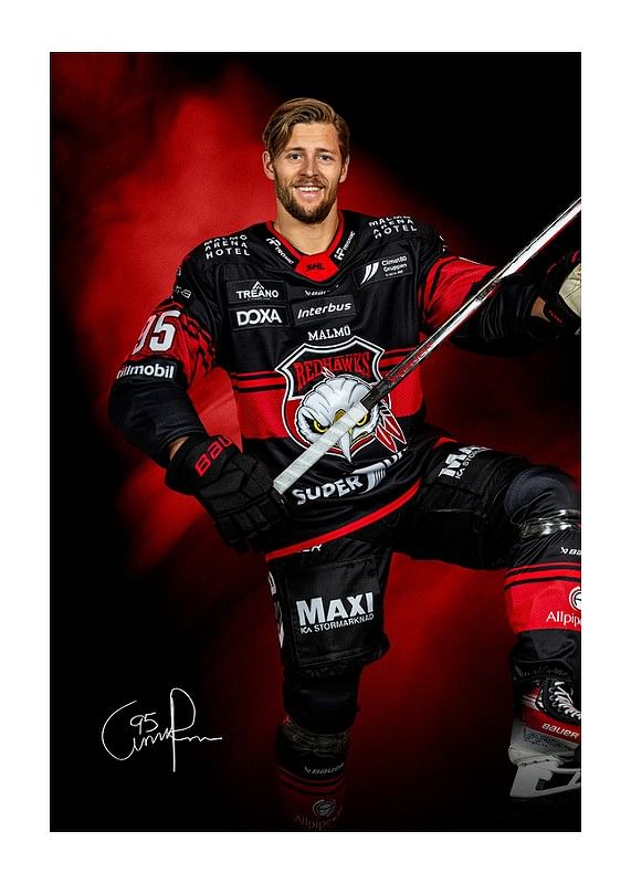 Poster Carl Persson #95 Malmö Redhawks No2 2024/2025
