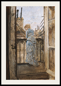 On the Balcony By Anton Romako -4