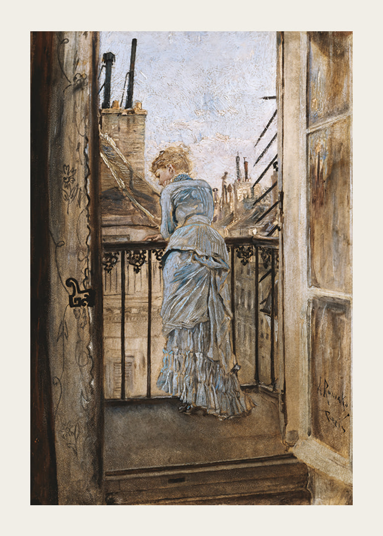 On the Balcony By Anton Romako -12