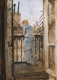 On the Balcony By Anton Romako -9