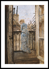 On the Balcony By Anton Romako -2
