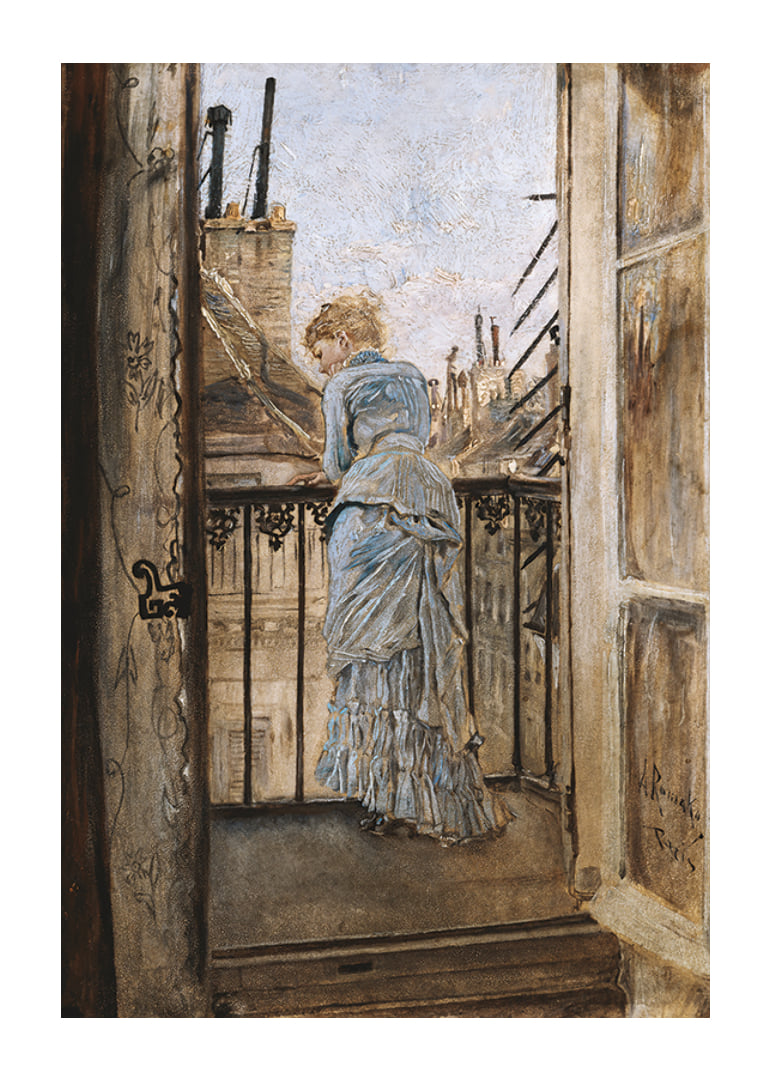 On the Balcony By Anton Romako -12