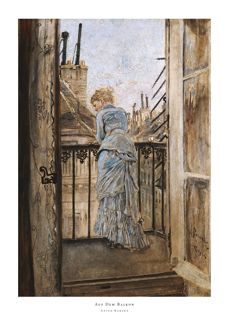 Auf Dem Balkon By Anton Romako -12