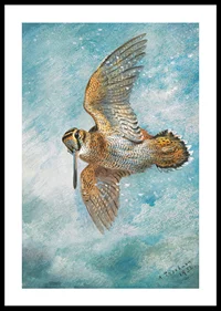 Caught In A Blizzard, Woodcock By Archibald Thorburn-2