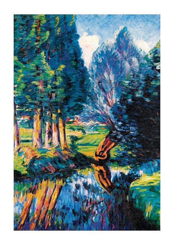 Plagát Paysage À Breuillet By Armand Guillaumin