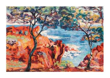 Poster Rochers De l’Ile Besse Agay By Armand Guillaumin