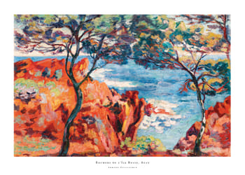 Poster Rochers De l’Ile Besse Agay By Armand Guillaumin