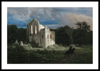 Poster Mondscheinlandschaft Mit Ruine By Arnold Böcklin