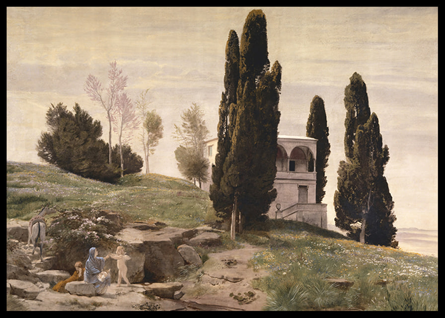 Rest On The Flight Into Egypt By Arnold Böcklin-12