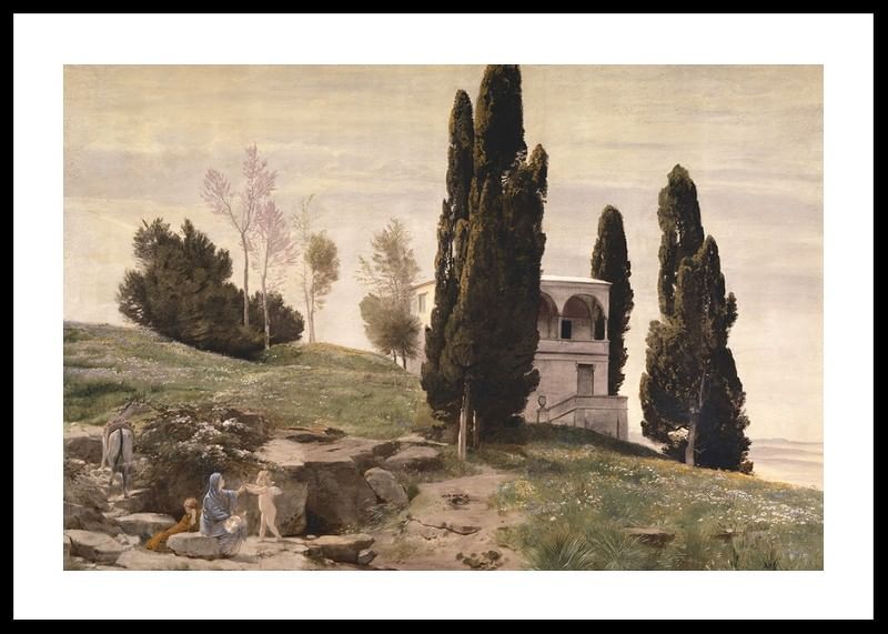 Rest On The Flight Into Egypt By Arnold Böcklin-12