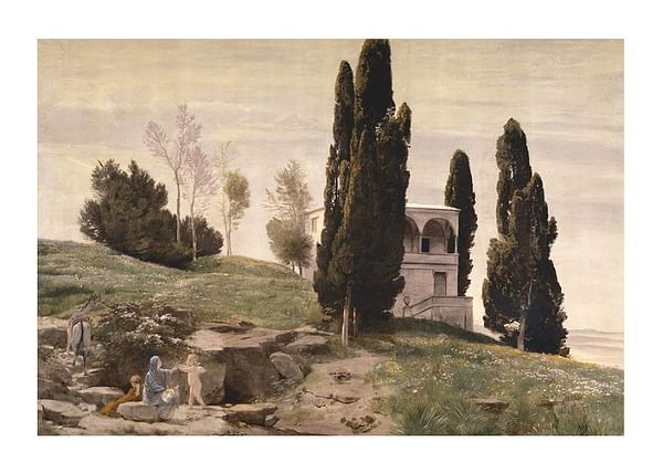 Plagát Rest On The Flight Into Egypt By Arnold Böcklin
