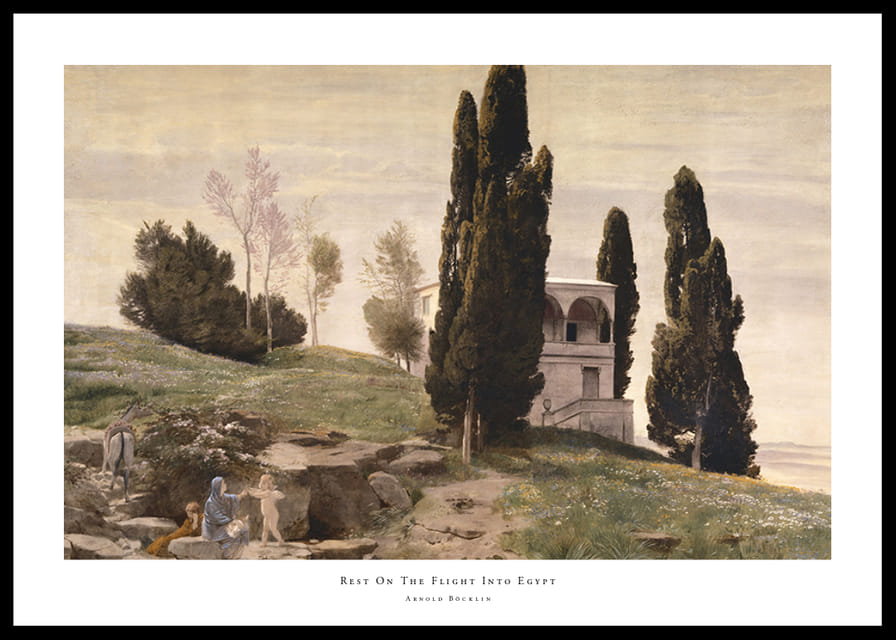 Rest On The Flight Into Egypt By Arnold Böcklin-12