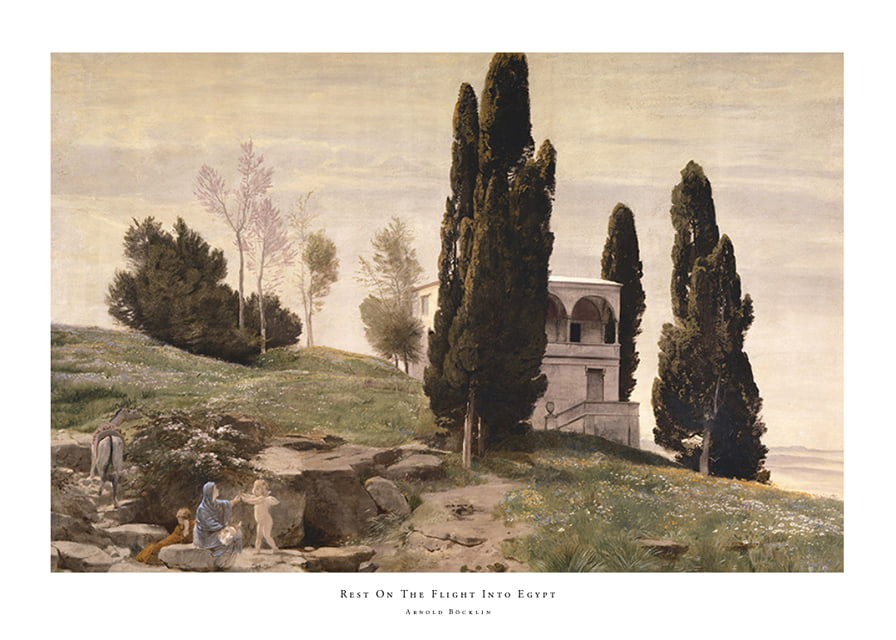 Rest On The Flight Into Egypt By Arnold Böcklin-12