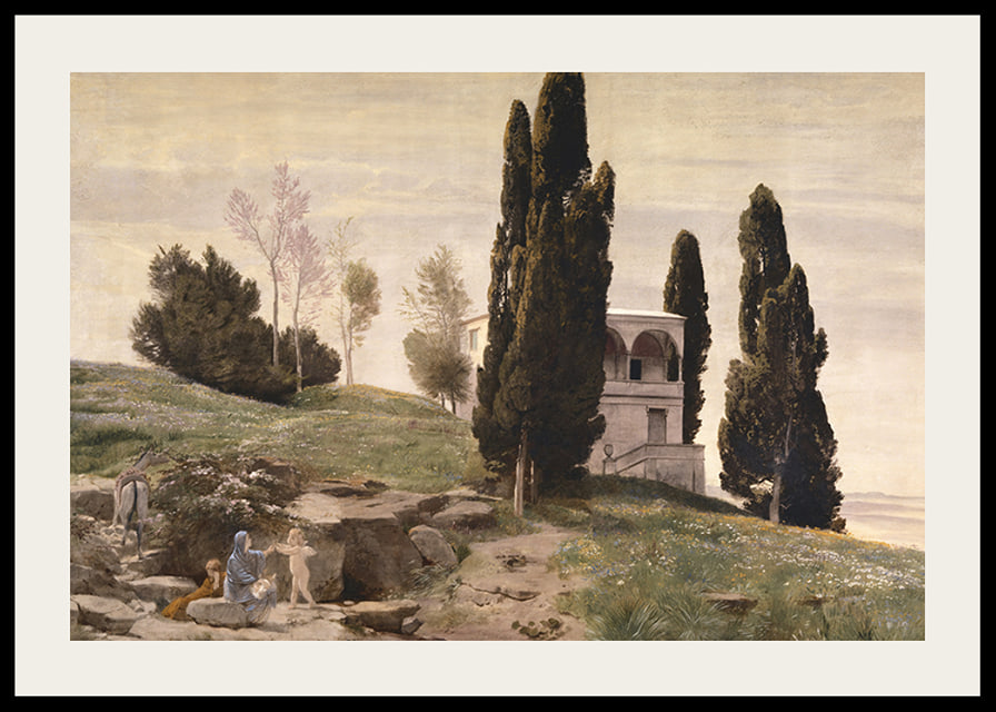 Rest On The Flight Into Egypt By Arnold Böcklin-12