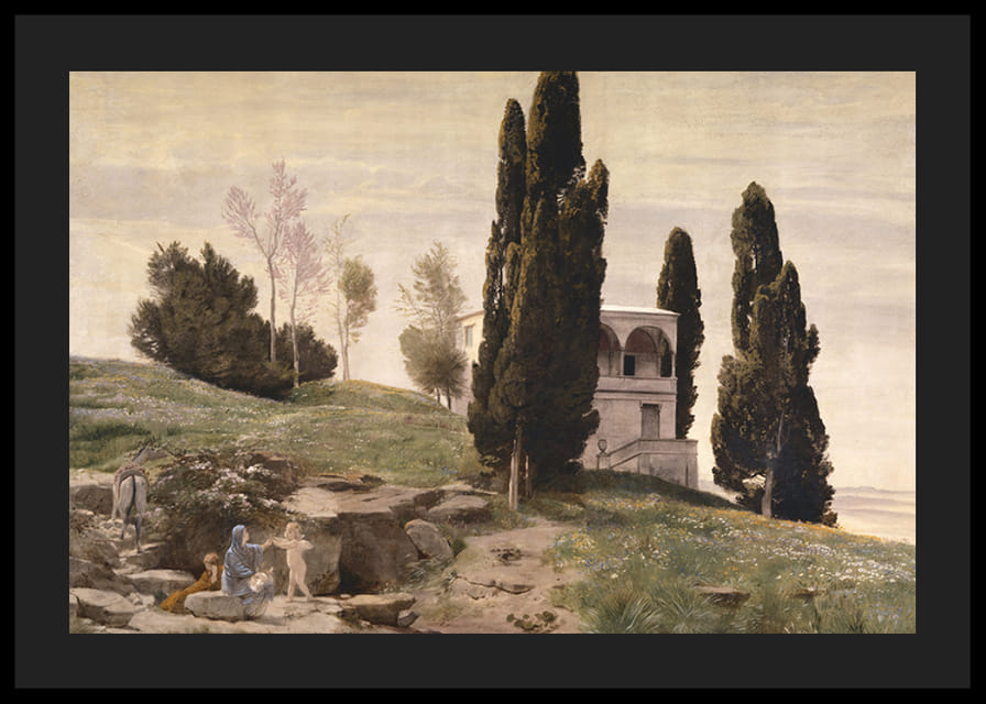 Odpočinok pri lete do Egypta Arnold Böcklin-12