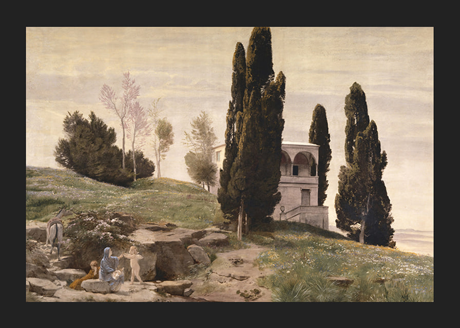 Rest On The Flight Into Egypt By Arnold Böcklin-12