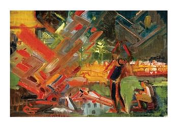 Juliste By the Campfire By Arnold Peter Weisz Kubincan