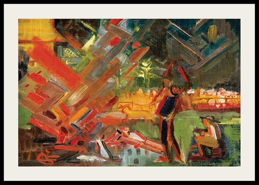 Accanto al fuoco da campo di Arnold Peter Weisz Kubincan-12