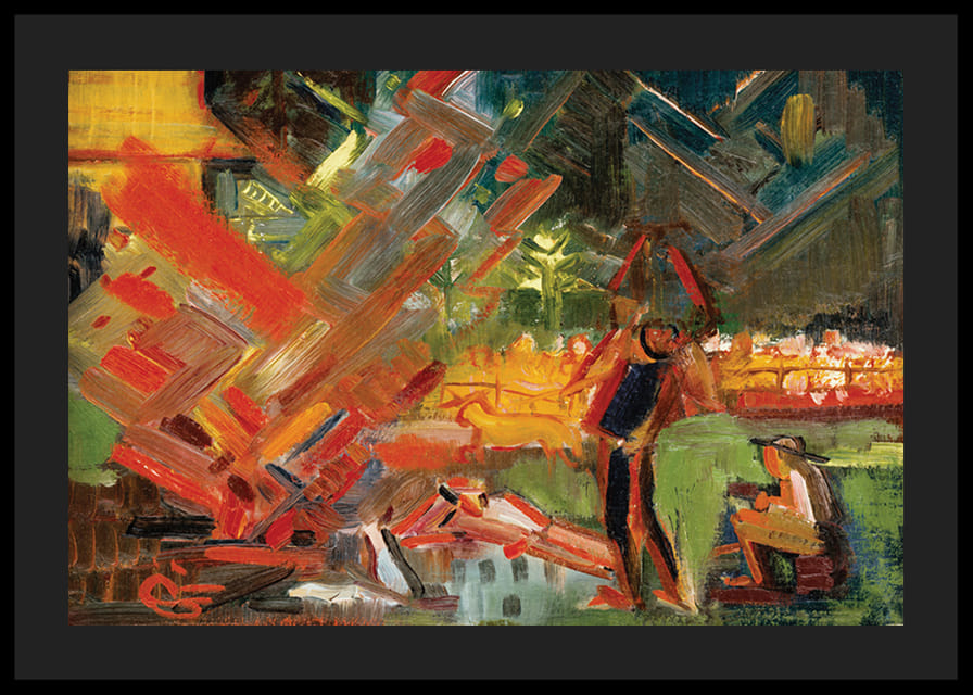 Accanto al fuoco da campo di Arnold Peter Weisz Kubincan-12