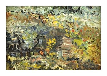 Juliste Little Houses By The Forest By Arnold Peter Weisz Kubincan