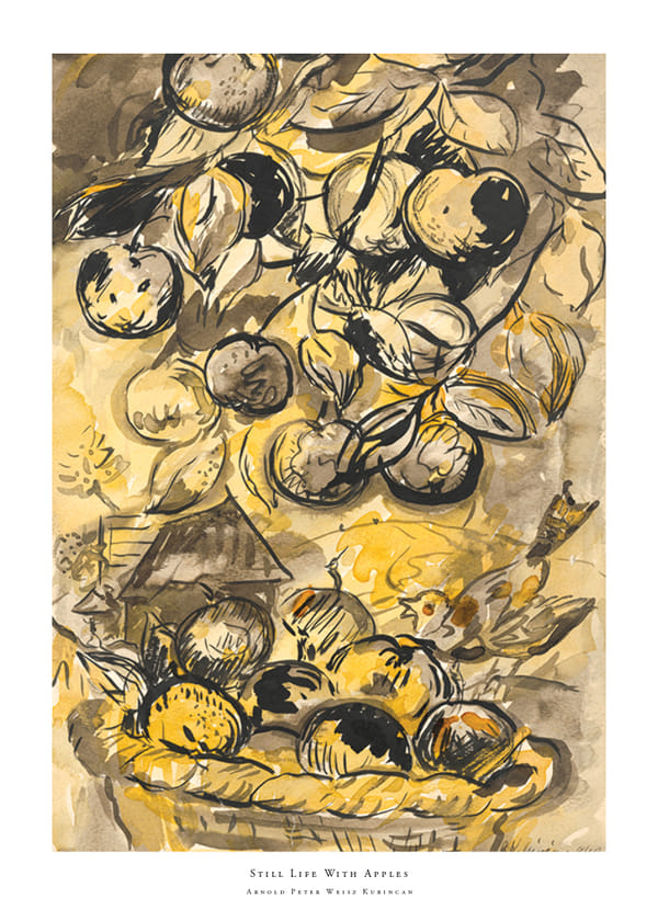 Plakatas Still Life With Apples By Arnold Peter Weisz Kubincan