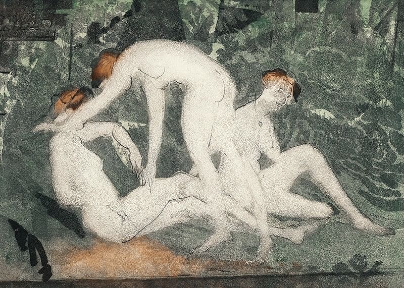 Contre le vert par Arthur Bowen Davies-12