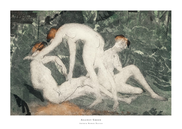 Plakatas Against Green By Arthur Bowen Davies