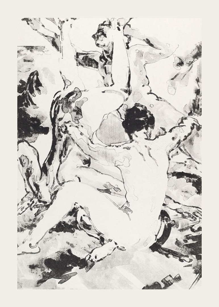 Tre akrobater av Arthur Bowen Davies-12