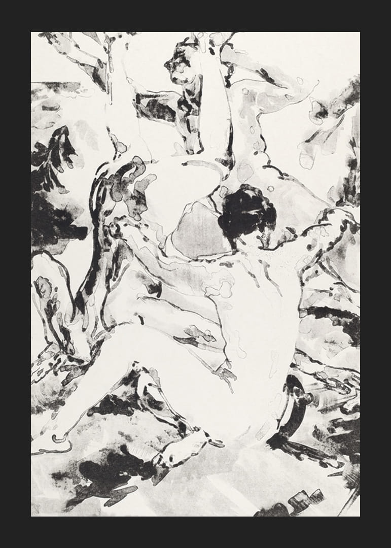 Tre akrobater av Arthur Bowen Davies-12