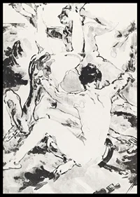 Three Acrobats By Arthur Bowen Davies-8
