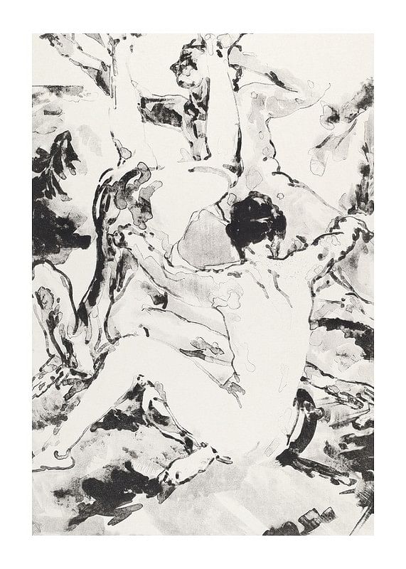 Plagát Three Acrobats By Arthur Bowen Davies