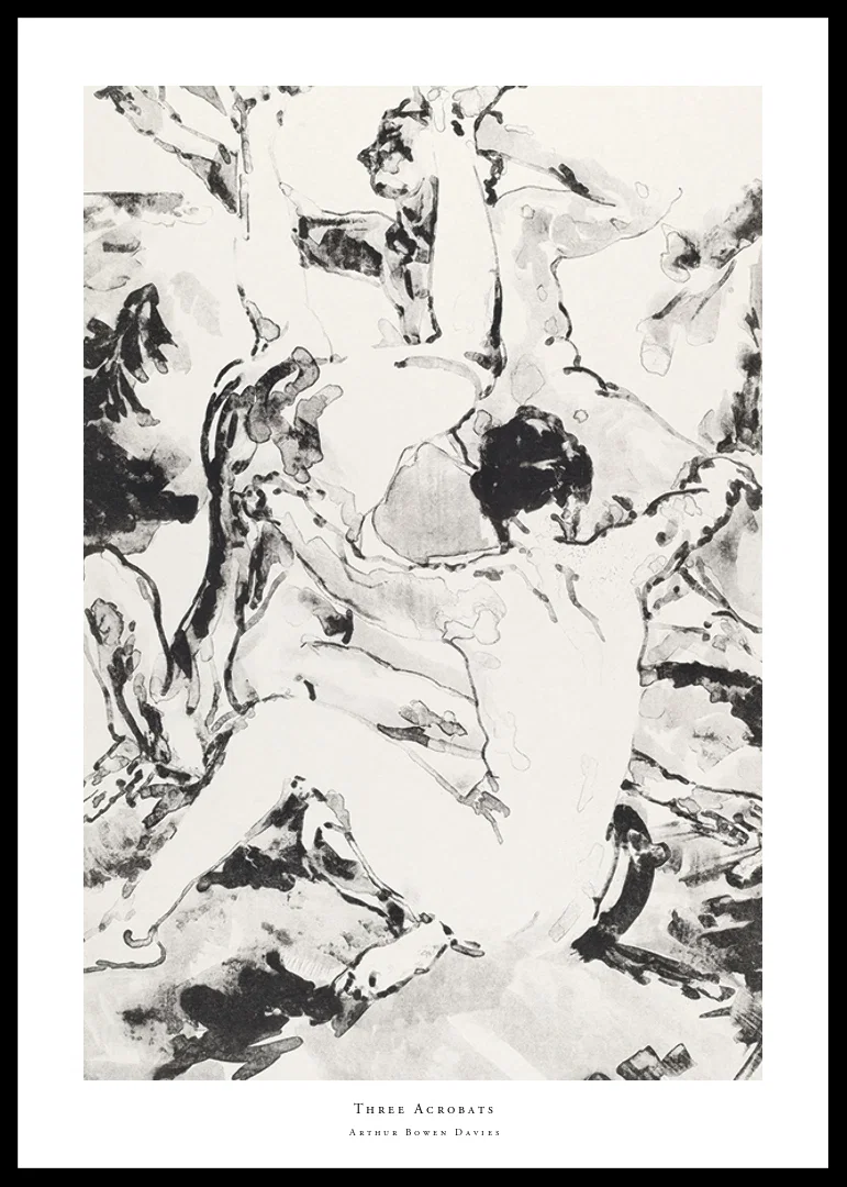 Three Acrobats By Arthur Bowen Davies-12