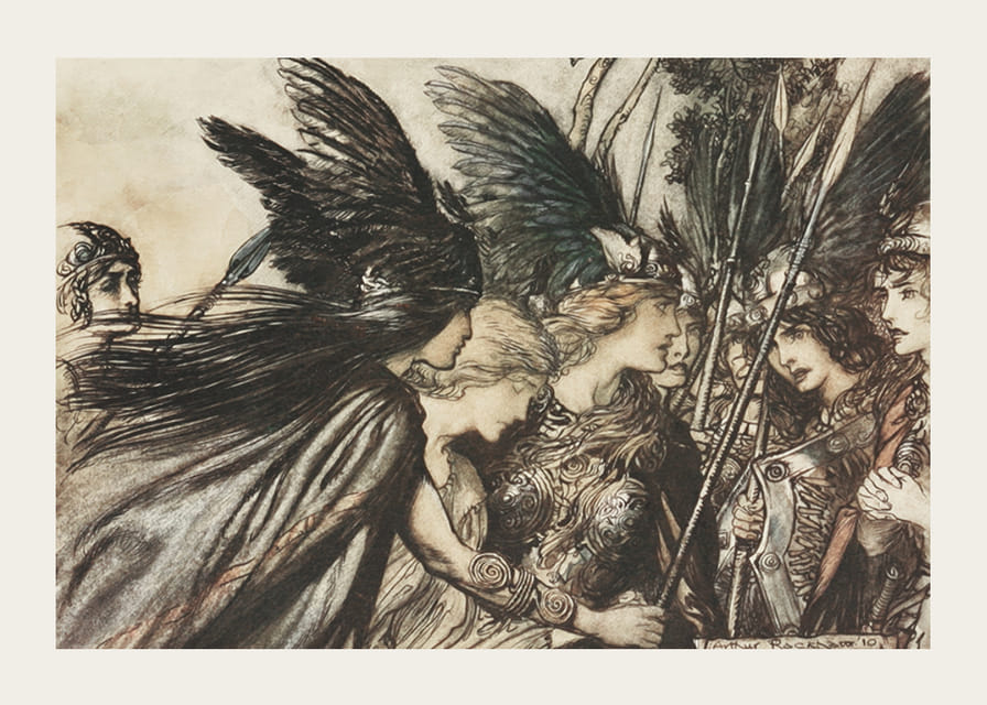 „Először menekülök, és üldöznek.” Hadipapa közelről követi Arthur Rackham-12