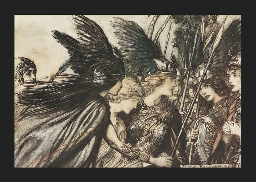 „Először menekülök, és üldöznek.” Hadipapa közelről követi Arthur Rackham-12