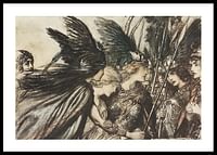 'Jeg flygter for første gang og bliver forfulgt_ Warfather følger tæt ved Arthur Rackham-0