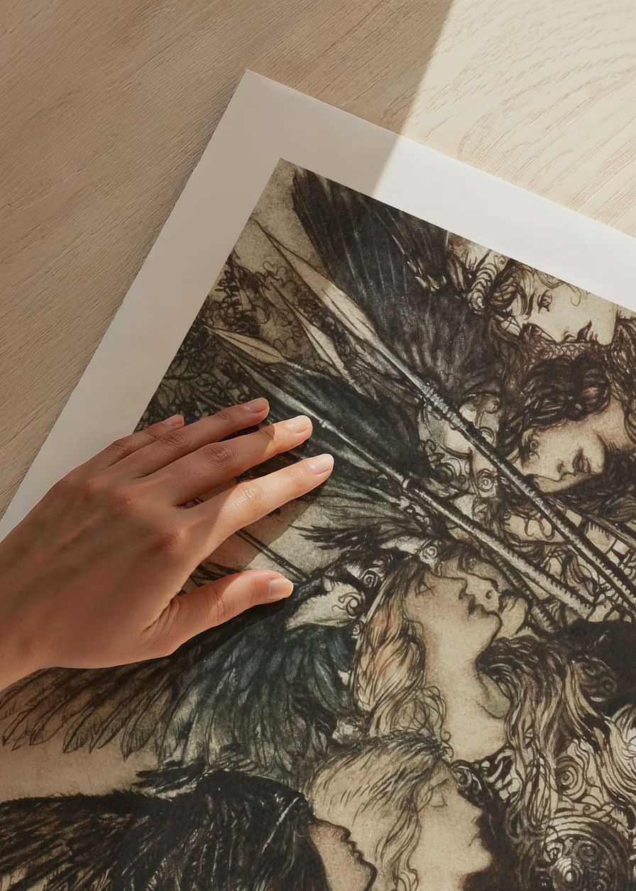 'Jeg flygter for første gang og bliver forfulgt_ Warfather følger tæt ved Arthur Rackham-12