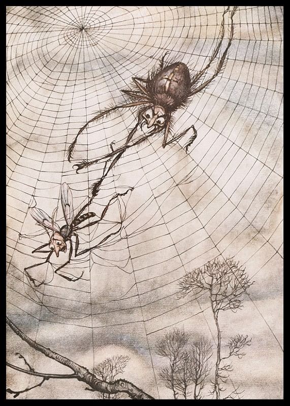 Der Hase und die Schildkröte von Arthur Rackham-12