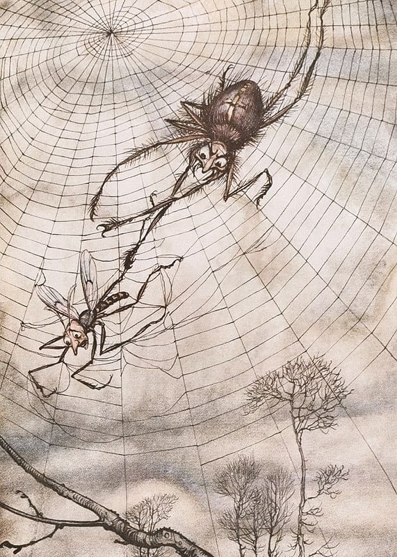 Der Hase und die Schildkröte von Arthur Rackham-12