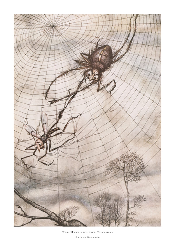 Plakatas The Hare And The Tortoise By Arthur Rackham