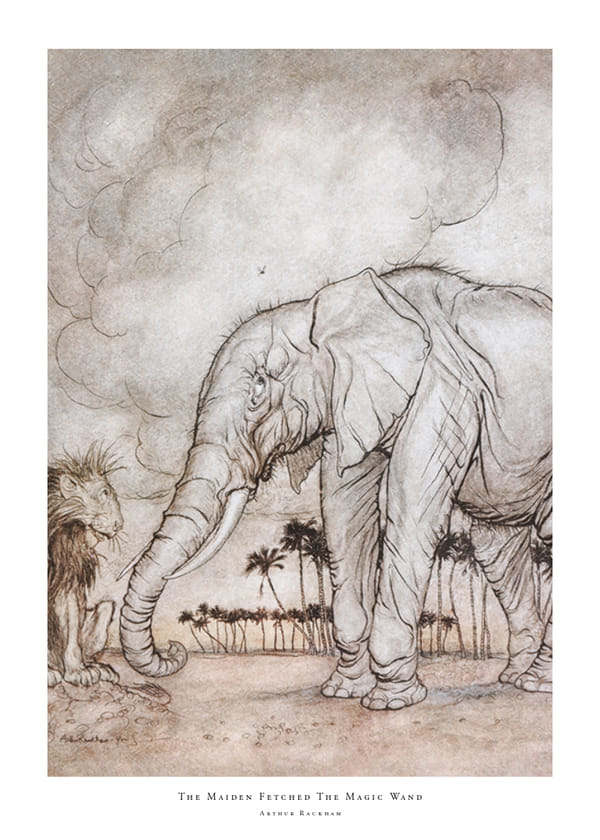 Plakatas The Maiden Fetched The Magic Wand By Arthur Rackham