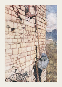 Ulven og tranen av Arthur Rackham-5