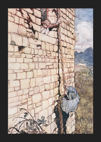 Ulven og tranen av Arthur Rackham-7