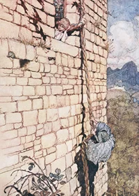 The Wolf And The Crane By Arthur Rackham-9