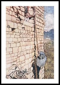 The Wolf And The Crane By Arthur Rackham-0