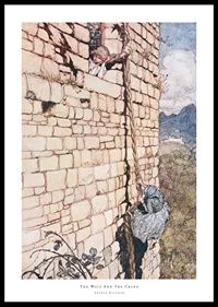 The Wolf And The Crane By Arthur Rackham-0