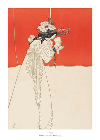 Poster Isolde By Aubrey Vincent Beardsley