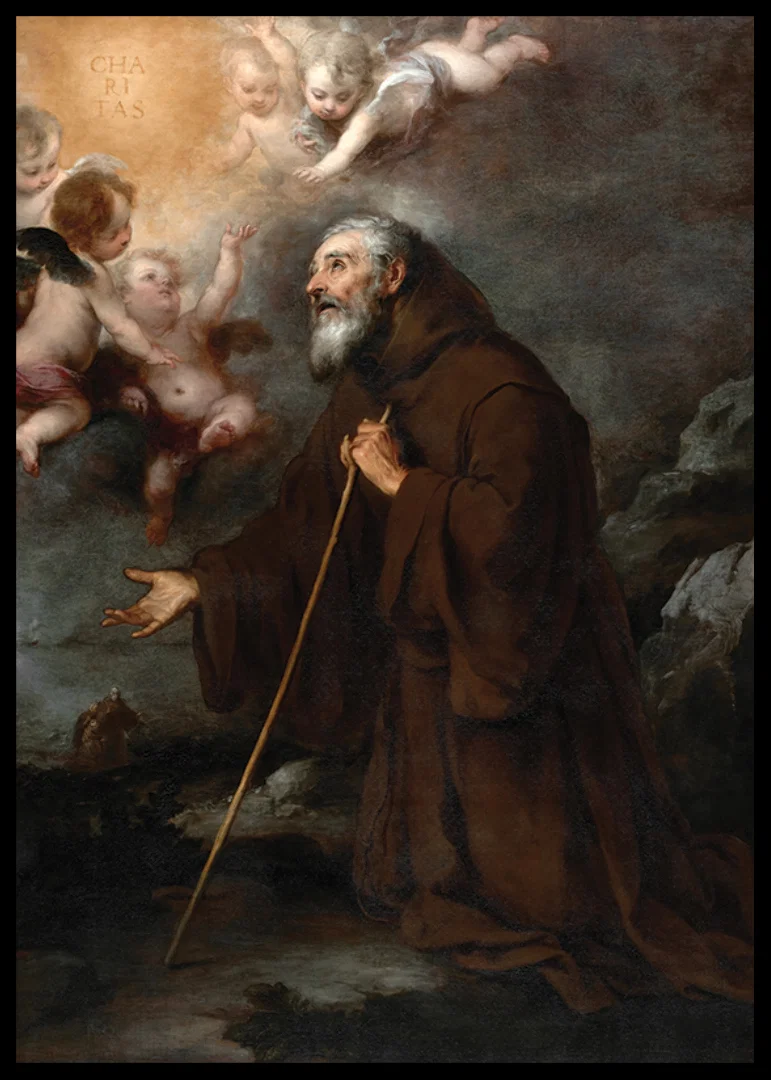 The Vision Of St. Francis Of Paola By Bartholomew Esteban Murillo-12