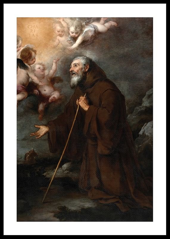 The Vision Of Saint Francis Of Paola By Bartolome Esteban Murillo-12