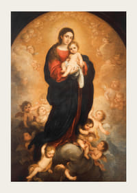 Panna a dieťa v sláve Bartolome Esteban Murillo-5