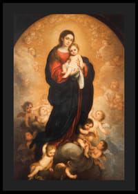 Panna a dieťa v sláve Bartolome Esteban Murillo-6